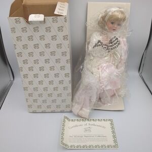 Heritage Signature Collection Alyssa/Molly Porcelain Dolls 16"    With Box & COA